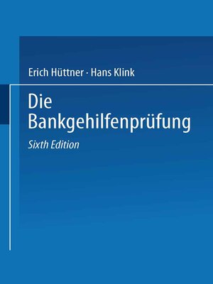 cover image of Die Bankgehilfenprüfung
